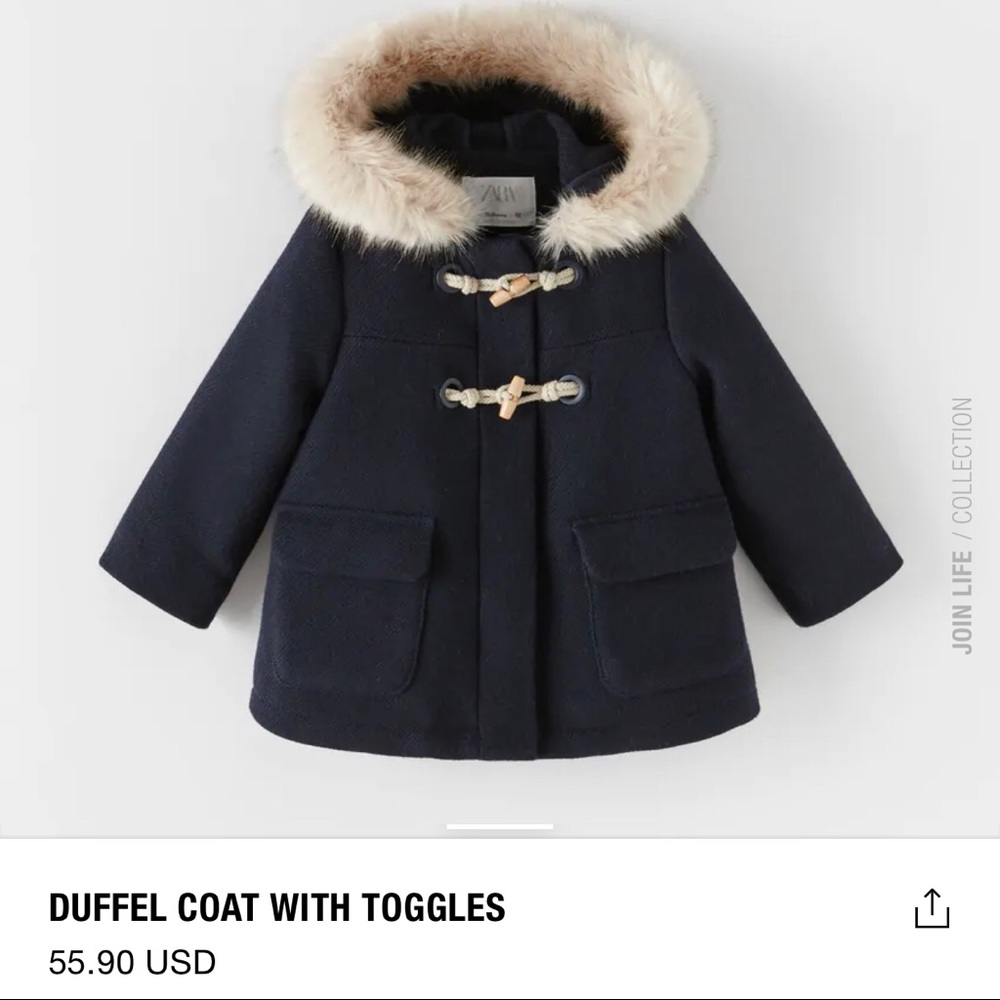 NWT Zara Baby Winter Coat
